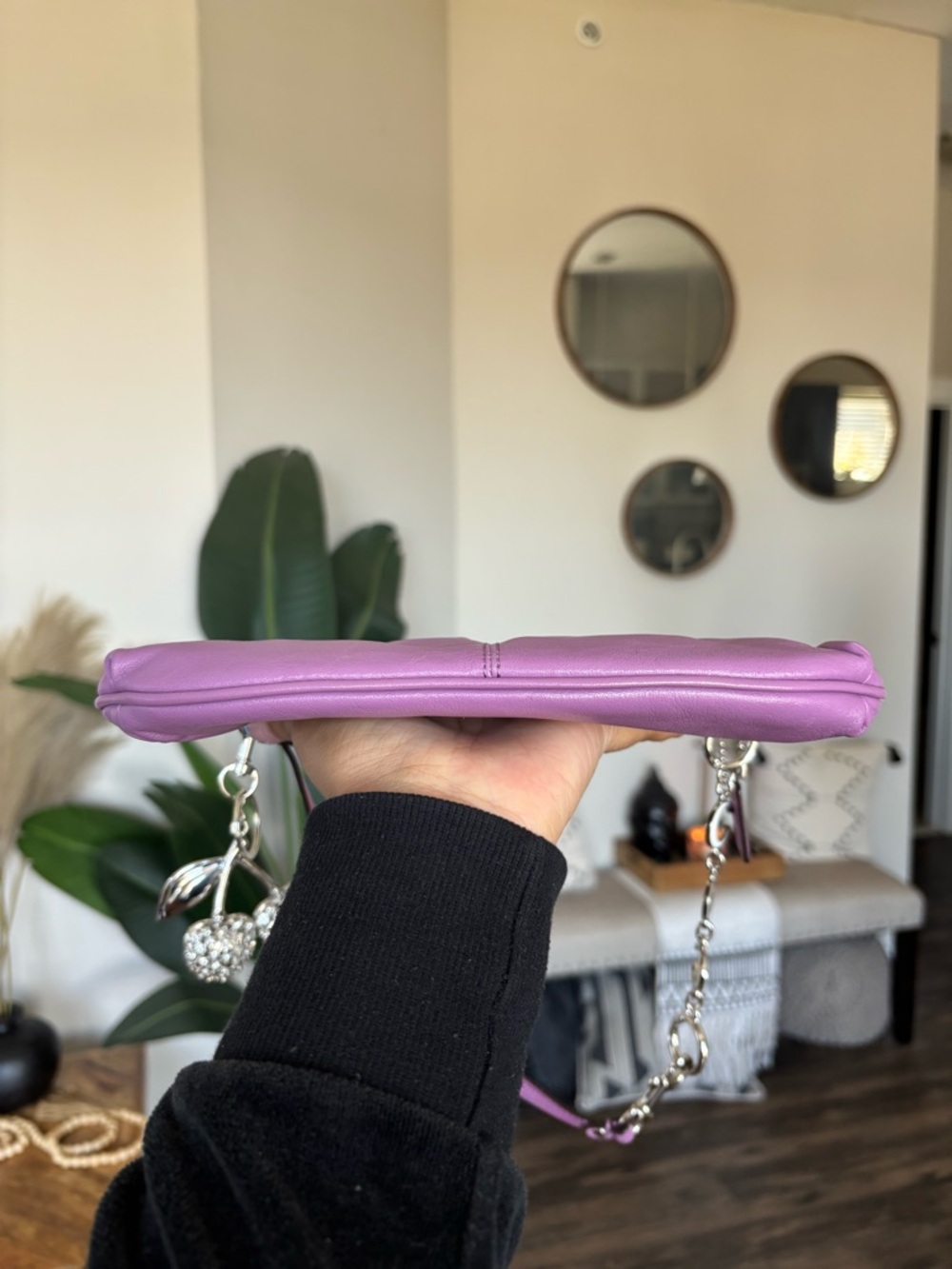 💜💟Y2K COACH Ashley Large Wristlet Mini💟💜 Bag - Picture 3 of 9